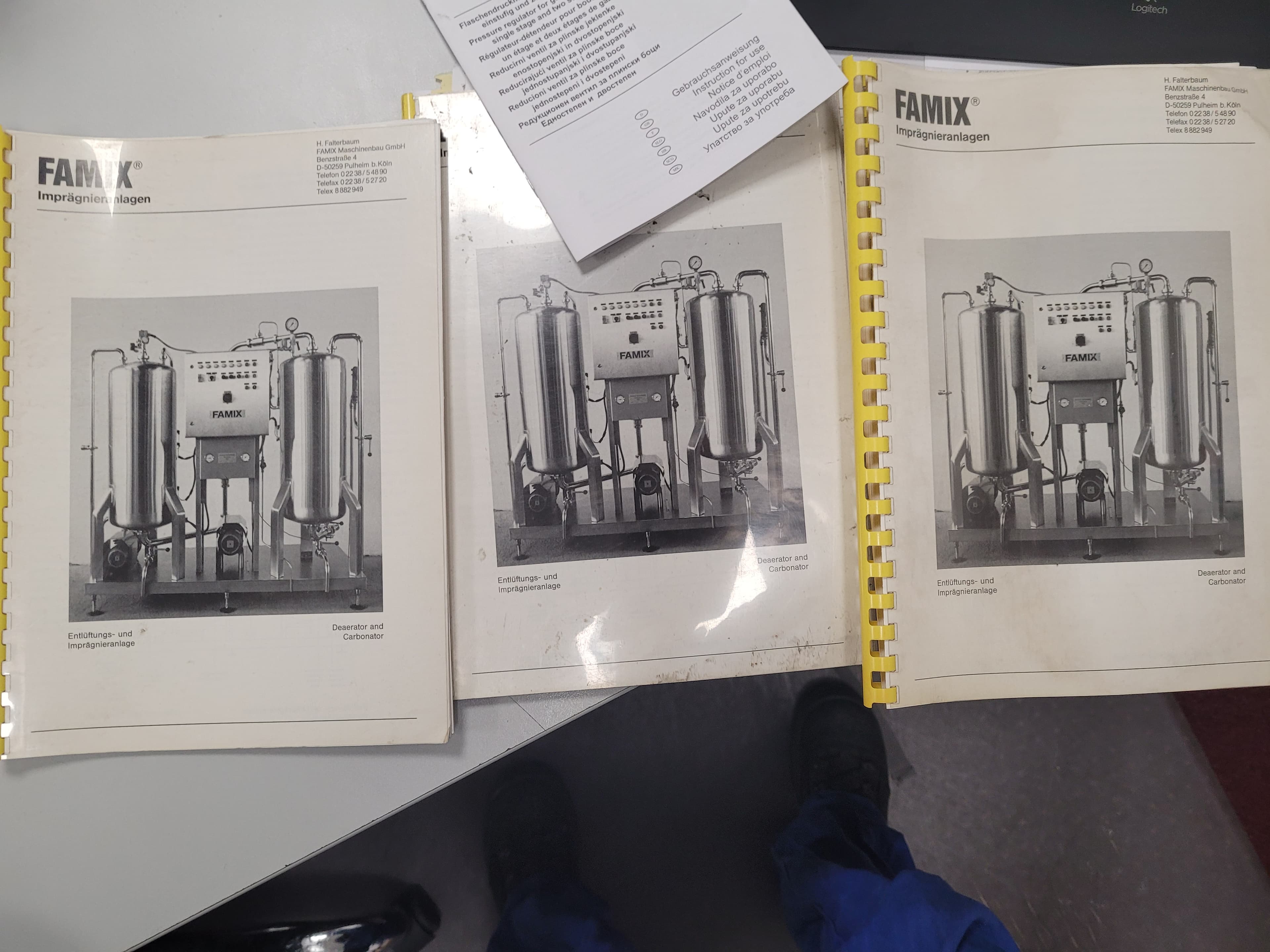 Accessoires de H. FALTERBAUM FAMIX-MASCHINENBAU GMBH Famix 6000