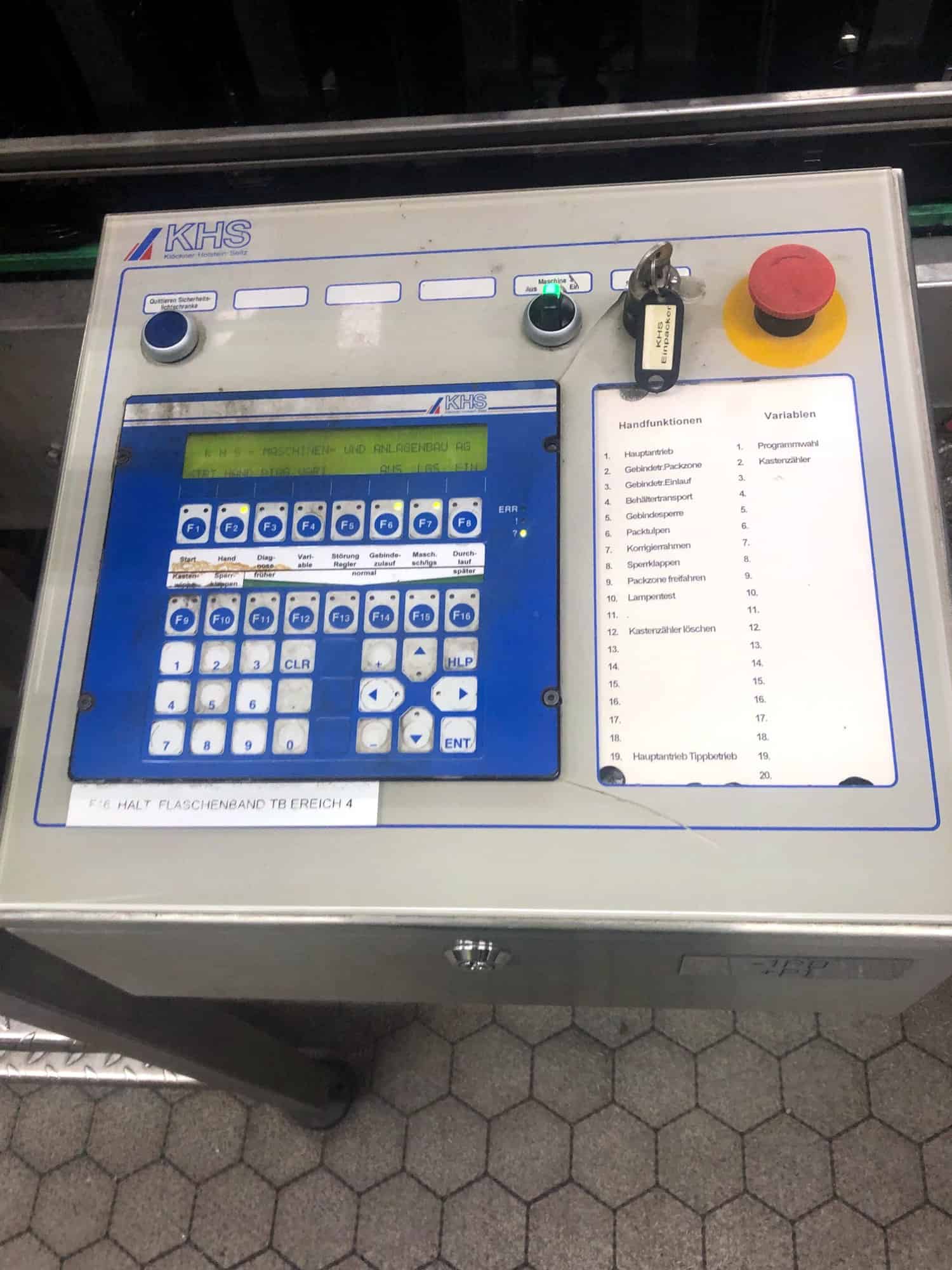Unité de contrôle of KHS INNOPACK