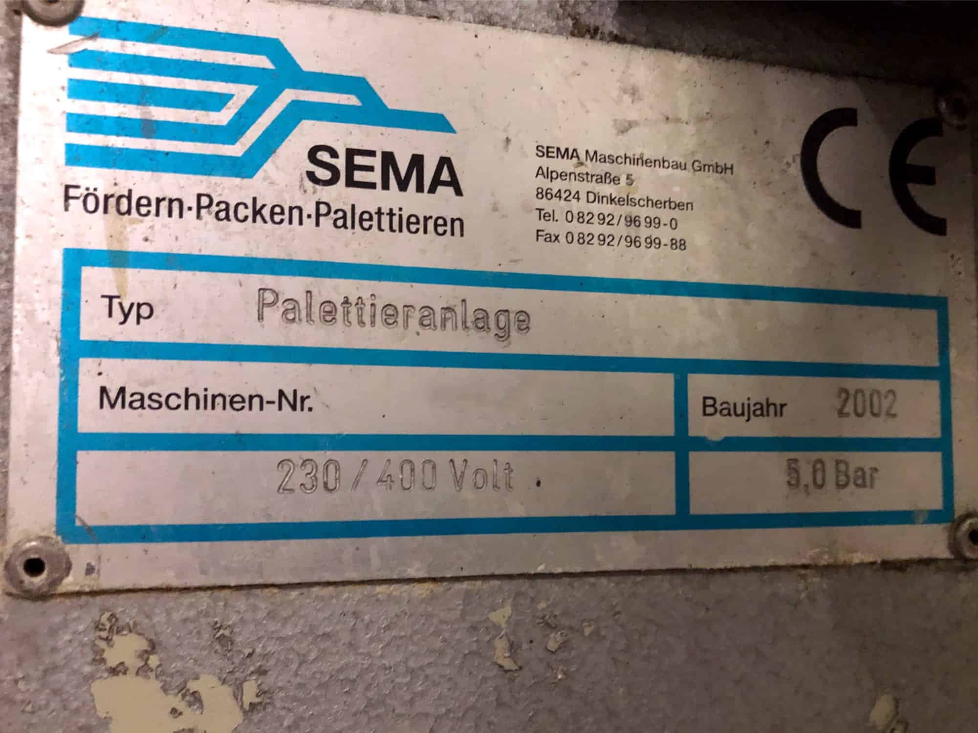Plaque signalétique of SEMA -