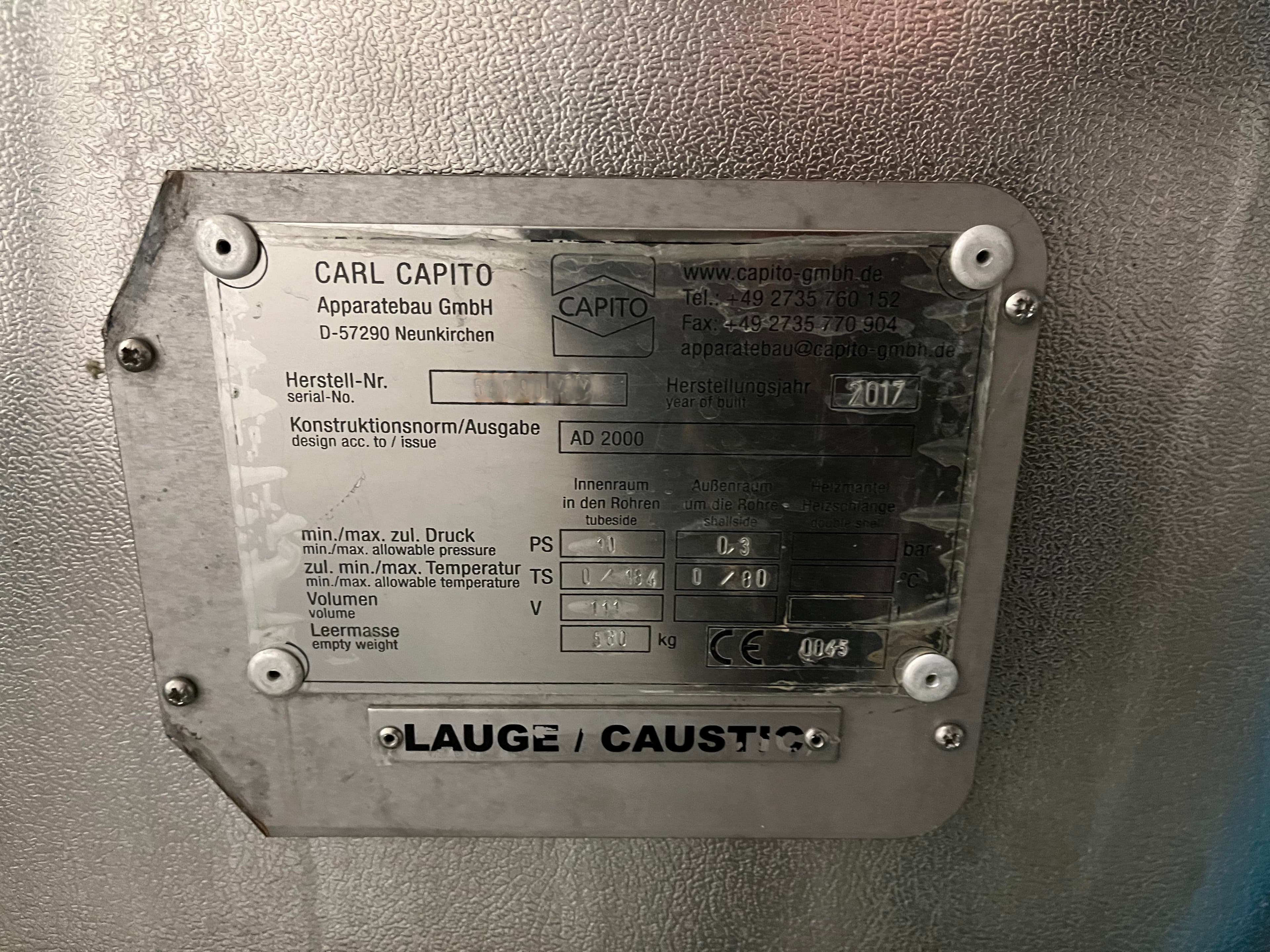 Plaque signalétique of GM Gera ARCADE GEL3-RV1-340/95