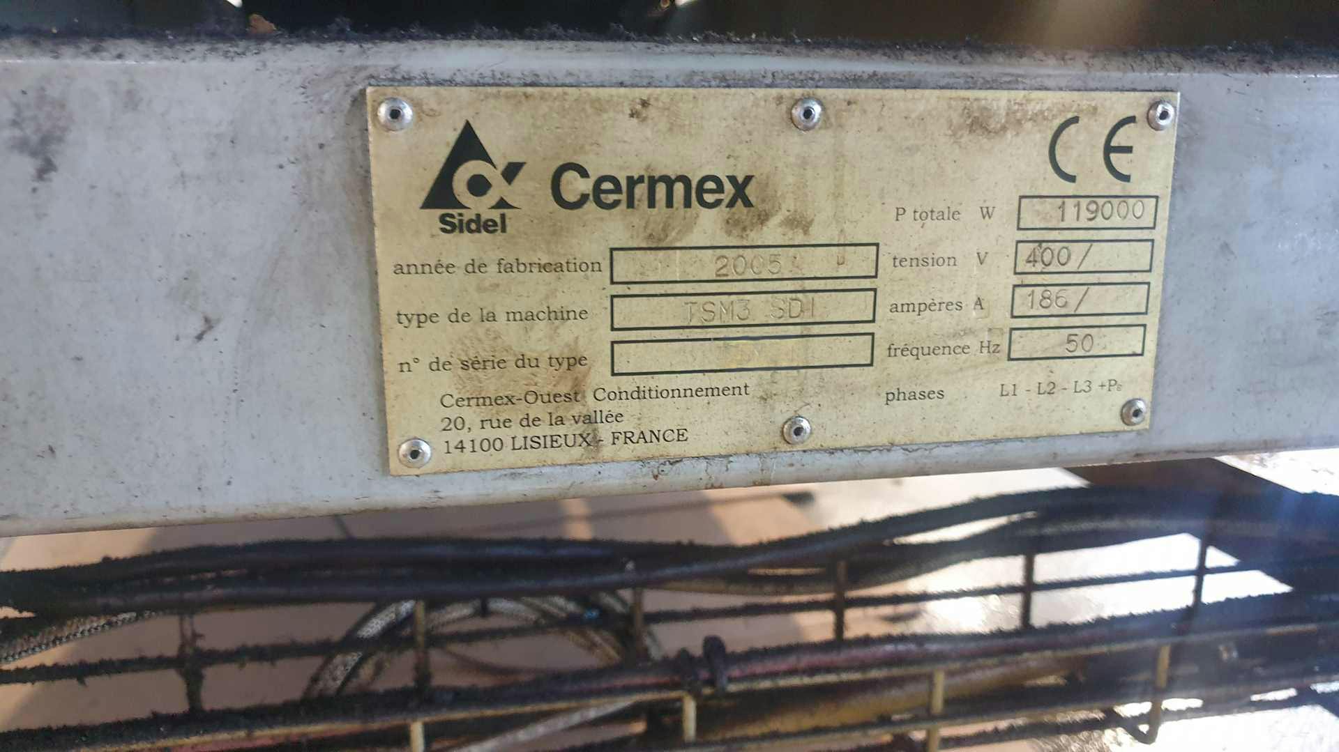 Plaque signalétique of SIDEL CERMEX TSM3 SDI